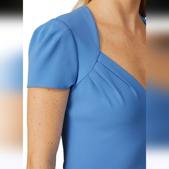 BADGLEY MISCHKA  Regatta Blue Sheath Midi Dress. Size 4 NWT - Picture 6 of 15